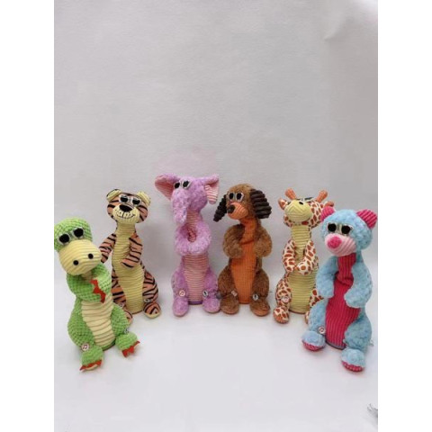 Мягкая игрушка интерактивная  Слон, повтор голоса, англ.яз, заряд USB, пак.36см , AToys (K16301слон)