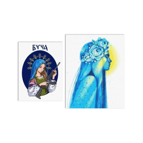 Набор картин по номерам МИКС. 40х50см и 30х40см , термопакет, Идейка (CKHO7477)