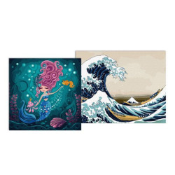 Набор картин по номерам МИКС. 40х50см и 40х40см , термопакет, Идейка (CKHO8130)