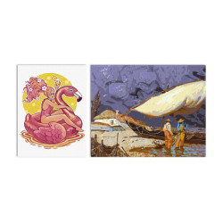 Набор картин по номерам МИКС. 40х50см и 30х40см , термопакет, Идейка (CKHO8139)