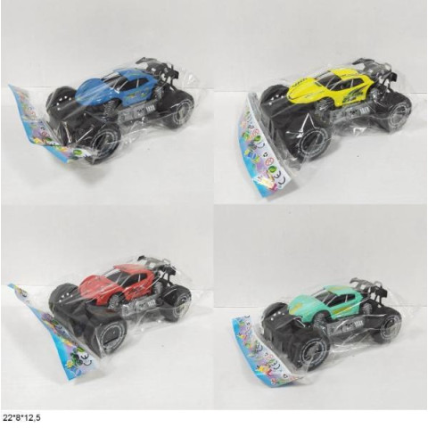 Машина на больших колесах инерц., 4цв., пак. 22*8*12,5см