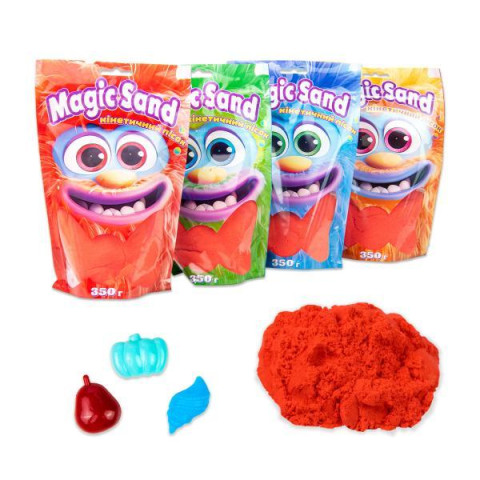Magic sand у пакеті червоний, 0,350кг, ТМ Стратег, Україна