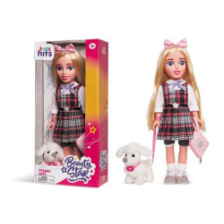 Лялька 46см, Beauty Star, Preppy, з вихованцем та сумочкою, в кор. 23,5 * 50 * 12см