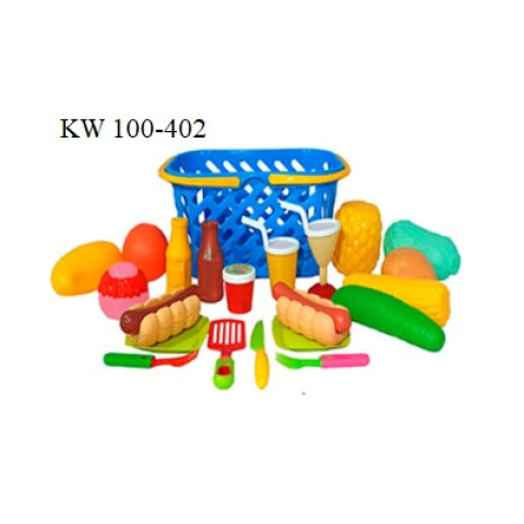Набір Фаст-фуд у кошику, в сет. 29*15*15см, ТМ KINDER WAY, Україна