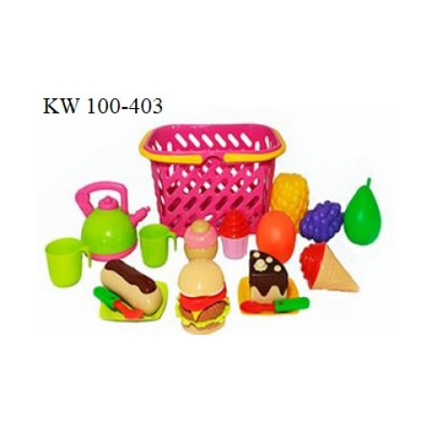Набір Фаст-фуд у кошику, в сет. 29*15*15см, ТМ KINDER WAY, Україна
