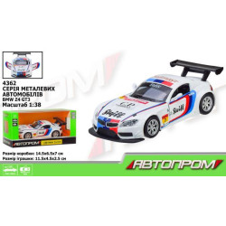 Машина мет. АВТОПРОМ 1:38 BMW Z4 GT3, 1 колір, відкр. двері, в кор. 14,5 * 6,5 * 7см