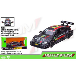 Машина мет. АВТОПРОМ 1:43 Mercedes-AMG C63 DTM, 1 колір, відкр. двері, в кор. 14,5 * 6,5 * 7см
