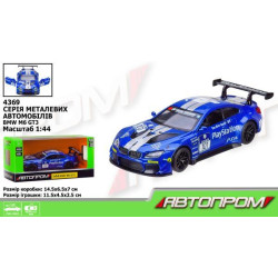 Машина мет. АВТОПРОМ 1:44 BMW M6 GT3,1 колір, відкр. двері, в кор. 14,5 * 6,5 * 7см