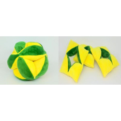 Мягкая игрушка мяч-трансформер, желто-зеленый, 15см, ТМ Dreamtoys