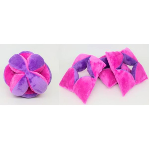 Мягкая игрушка мяч-трансформер, розово-фиолетовый, 15см, ТМ Dreamtoys