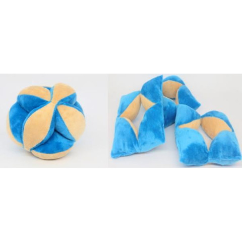 Мягкая игрушка мяч-трансформер, бежево-голубой, 15см, ТМ Dreamtoys