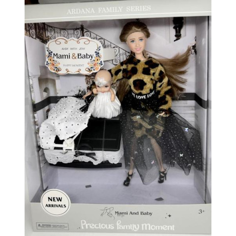 Кукла 29см, мамочка, младенец, аксес, в кор. 37*30*8см