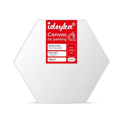 Холст для рисования, Круглый подрамник, d33см, термопакет, Идейка (D019-S)