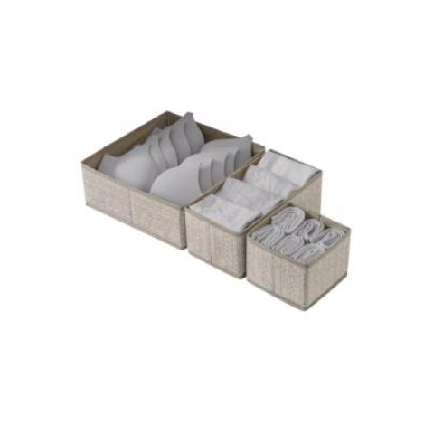 Коробка-органайзер для хранения белья 6пр/наб 28*28*10см (30наб)