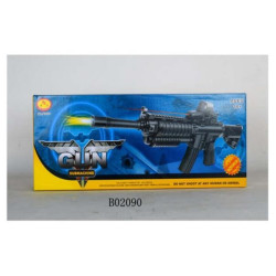 Автомат на батарейках, пульки, лазер, в кор. 50*20*7см