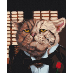 Картина за номерами Тварини. Хрещений Батько, Lucia Heffernan, 40х50см, термопакет, Brushme (BS53512)