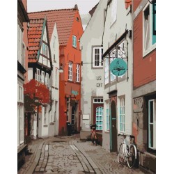 Картина за номерами Міста. Вулички Бремена, 40х50см, термопакет, Brushme (BS53286)