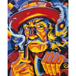 Картина за номерами Люди. Дід з гір, Oleg Loburak, 40х50см, термопакет, Brushme (BS53765)