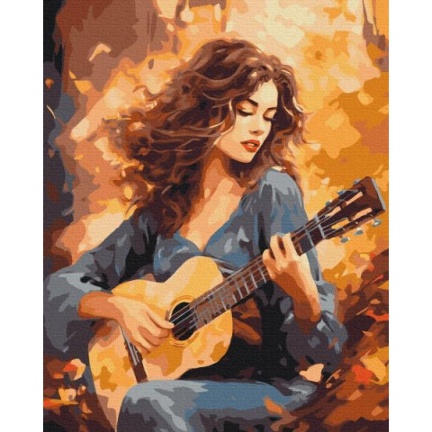 Картина за номерами Люди. Осіння балада, 40х50см, термопакет, Brushme (BS53787)