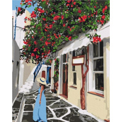 Картина за номерами Люди. Леді у Греції, 40х50см, термопакет, Brushme (BS51701)