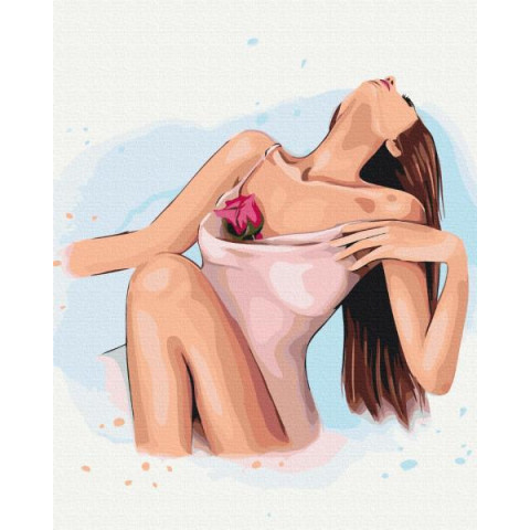 Картина за номерами Люди. Ніжний дотик, Alla Berezovska, 40х50см, термопакет, Brushme (BS53456)