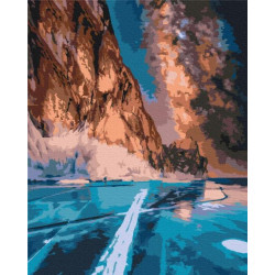 Картина за номерами Пейзаж. Північна краса, 40х50см, термопакет, Brushme (BS52577)