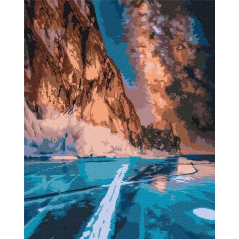 Картина за номерами Пейзаж. Північна краса, 40х50см, термопакет, Brushme (BS52577)