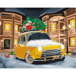 Картина за номерами Транспорт. Доставка свята, 40х50см, термопакет, Brushme (BS52733)