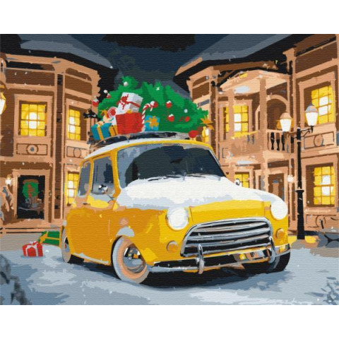 Картина за номерами Транспорт. Доставка свята, 40х50см, термопакет, Brushme (BS52733)