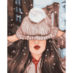 Картина за номерами Люди. Перший сніг, 40х50см, термопакет, Brushme (BS52805)
