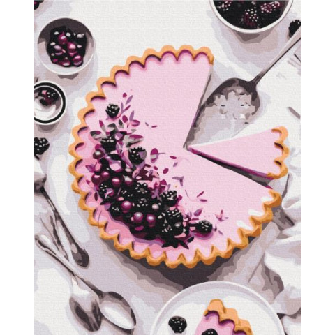 Картина за номерами Натюрморти. Пиріг з ожиною, 40х50см, термопакет, Brushme (BS40231)