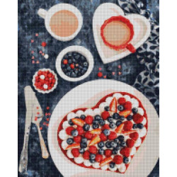 Алмазная мозаика "Ягодный десерт" 40*50см, в кор. 41*51*2см, ТМ Brushme, Украина