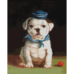 Алмазная мозаика "Бульдог Lucia Heffernan" 40*50см, в кор. 41*51*2,5см, ТМ Brushme, Украина