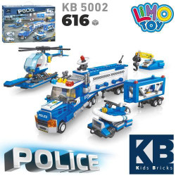 Конструктор LIMO TOY поліцейська техніка, 5в1, 616дет, в кор. 45*33*7см , арт: KB5002