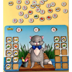 Розвиваюча гра "Вчений котик", 32*23*2,5см, ТМ UBumblebees, Україна