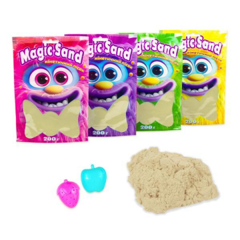 Magic sand у пакеті 39401-1 класичний, 0,200 кг, ТМ Стратег, Україна.