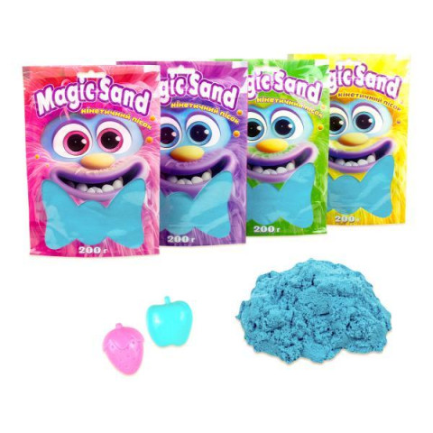 Magic sand у пакеті блакитний, 0,200 кг, ТМ Стратег, Україна.