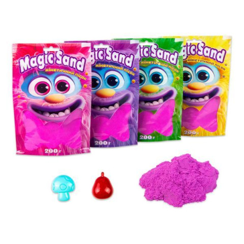 Magic sand в пакете фиолетовый, 0,200 кг, ТМ Стратег, Украина