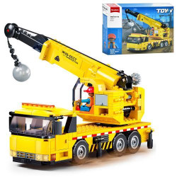 Конструктор SLUBAN будівельна серія, машина, фігурка, 293дет, в кор. 34*29*7см