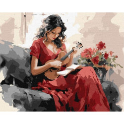 Картина за номерами Люди. Мелодійна грація, 40х50см, термопакет, Идейка (KHO8366)
