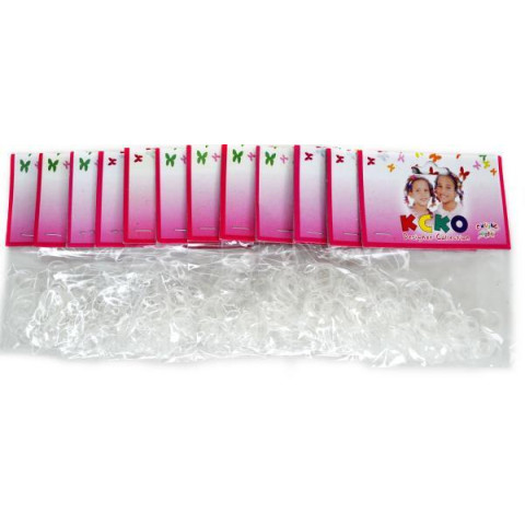 Силіконові резинки прозорі, в пак. 10*8см (12 пак)