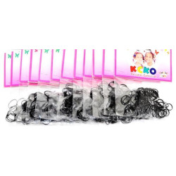 Силіконові гумки міні чорні, в пак. 10*8см (12 пакет)