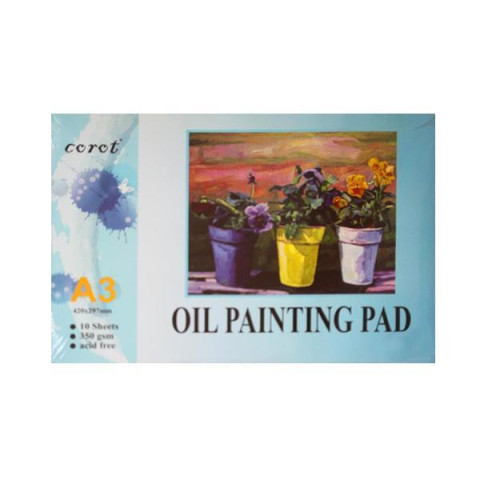 Альбом для малювання масляними фарбами A3, склейка, 10 л, 42*29см