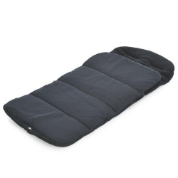 Конверт в коляску Footmuff Basic Black детский, 96х43см, застежки-молнии, отверстия для ремней, водонепроницаемый полиэстер/флис, наполнитель-полиэстер, черный, в сумке, 42*37*14см