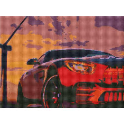 Алмазная мозаика без подрамника "Стальная мощь" 30х40см, блистер, ТМ Идейка, Украина