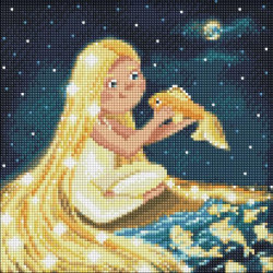 Алмазная мозаика 12+ без подрамника "Тайная река" с АВ стразами 30х30см, блистер, ТМ Идейка, Украина