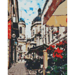 Алмазная мозаика "Волшебный Львов" 40х50см, в термопакете, ТМ Идейка, Украина