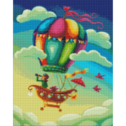 Алмазная мозаика "Путешественники" 40х50см, в термопакете, ТМ Идейка, Украина