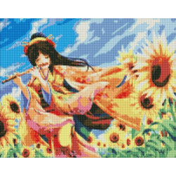 Алмазная мозаика "Песнь цветов" 40х50см, в термопакете, ТМ Идейка, Украина