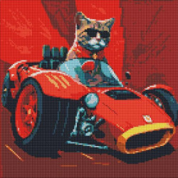 Алмазная мозаика "Жизнь на скорости" 40х40см, в термопакете, ТМ Идейка, Украина